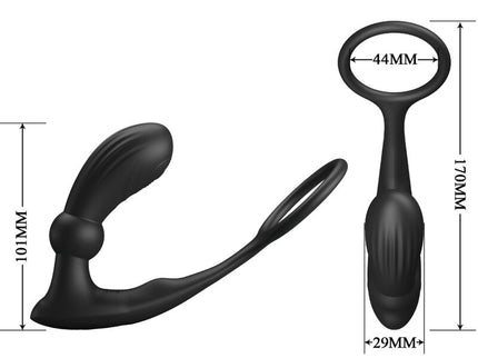 PRETTY LOVE - WARREN BLACK ANAL RING & VIBRATOR