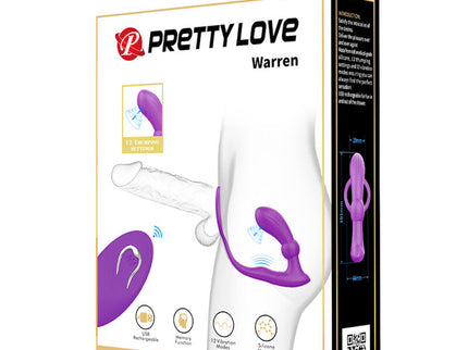PRETTY LOVE - WARREN VIOLET ANAL RING & VIBRATOR