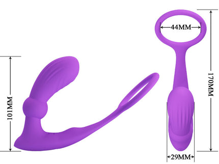 PRETTY LOVE - WARREN VIOLET ANAL RING & VIBRATOR