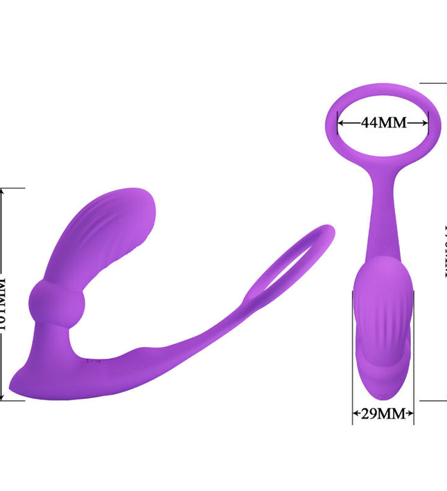 PRETTY LOVE - WARREN VIOLET ANAL RING & VIBRATOR