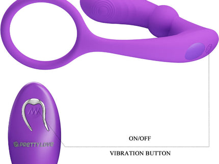 PRETTY LOVE - WARREN VIOLET ANAL RING & VIBRATOR