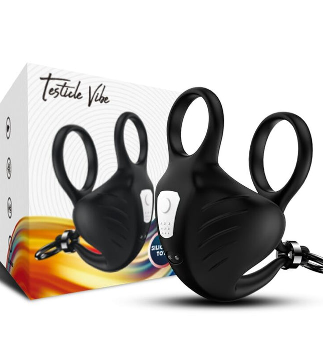 ARMONY - MANTA SCROTUM VIBRATOR RING REMOTE CONTROL BLACK