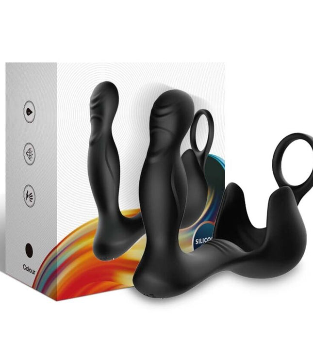 ARMONY - SURROUND VIBRATOR ANAL & STIMULATOR TESTICULOS & RING REMOTE CONTROL BLACK