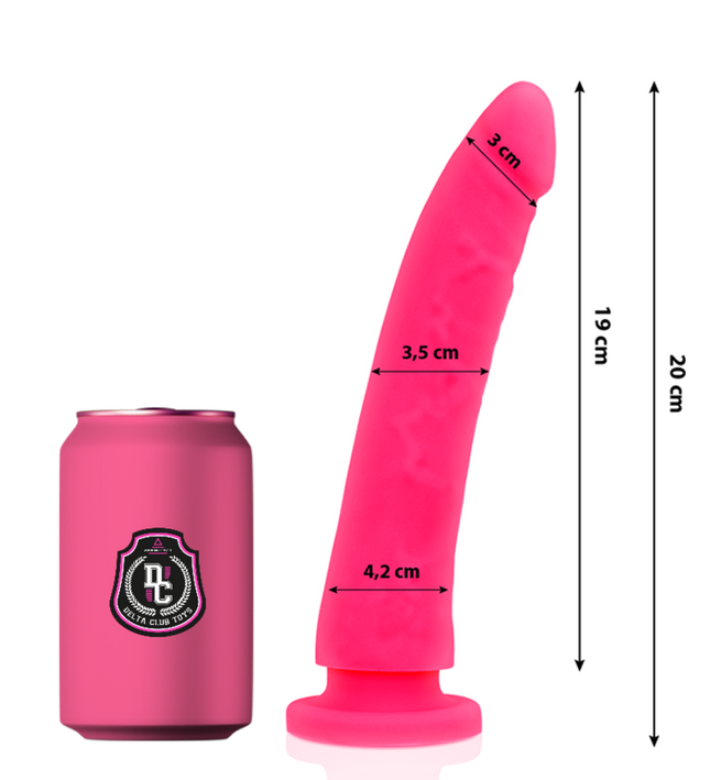 DELTA CLUB - TOYS PINK DILDO MEDICAL SILICONE 20 CM -O- 4 CM