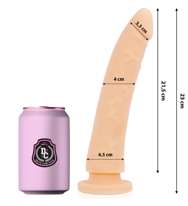 DELTA CLUB - TOYS NATURAL DILDO MEDICAL SILICONE 23 CM -O- 4.5 CM