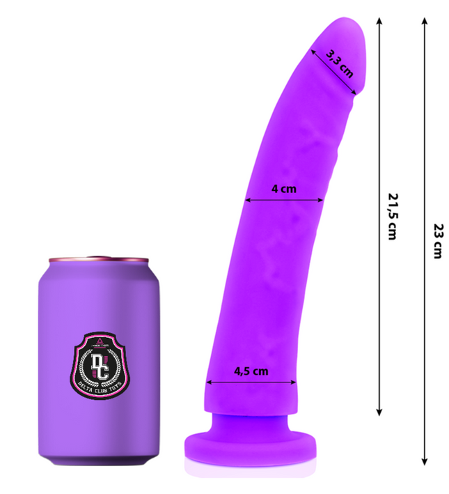 DELTA CLUB - TOYS LILAC DILDO MEDICAL SILICONE 23 CM -O- 4.5 CM