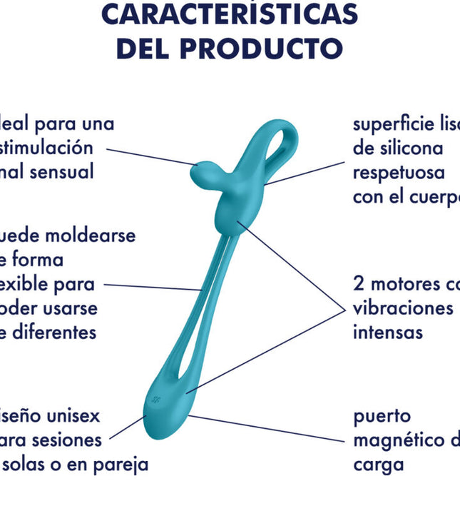 SATISFYER - PLUG & PLAY 1 FLEXIBLE MULTIVIBRATOR