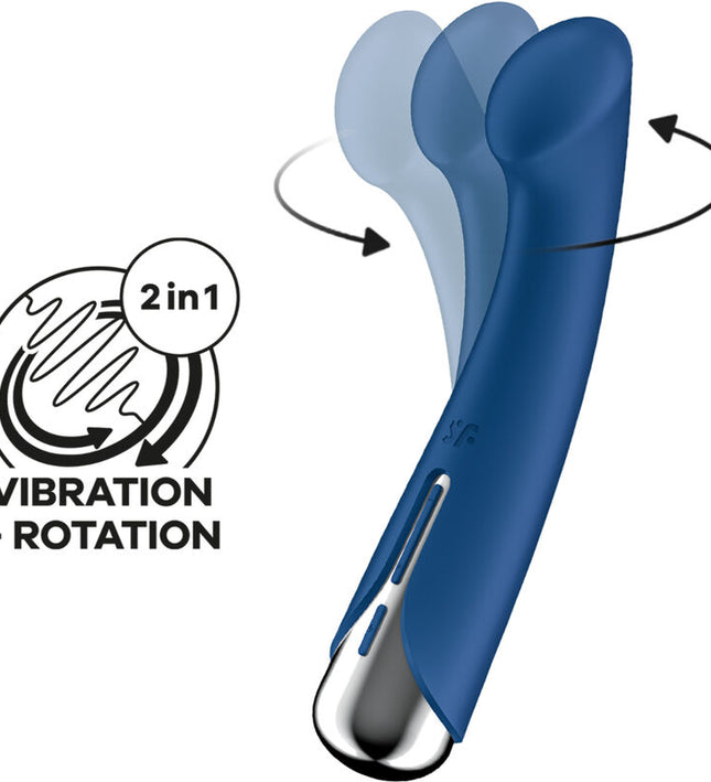 SATISFYER - SPINNING G-SPORT 1 ROTATOR VIBRATOR BLUE