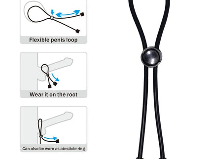 PRETTY LOVE - CORD PENIS RING AND TESTICLES