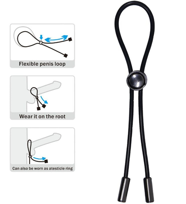 PRETTY LOVE - CORD PENIS RING AND TESTICLES