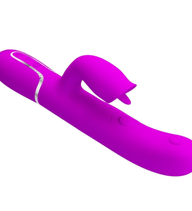 PRETTY LOVE - RABBIT VIBRATOR WITH LICKING FUCHSIA