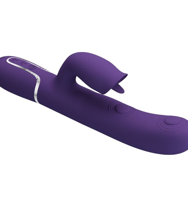 PRETTY LOVE - RABBIT VIBRATOR WITH LICKING PURPLE