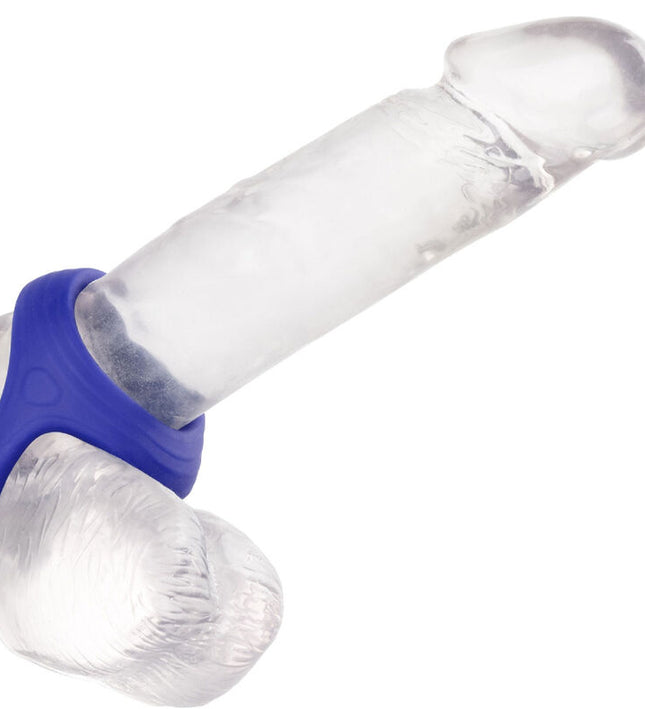 CALEXOTICS - ADMIRAL COCK BALL DUAL RING BLUE