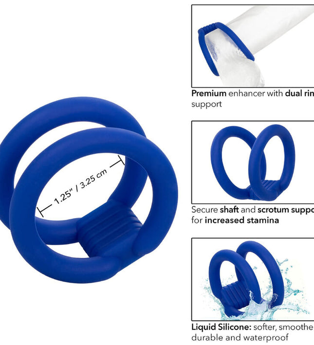 CALEXOTICS - ADMIRAL DUAL COCK CAGE BLUE