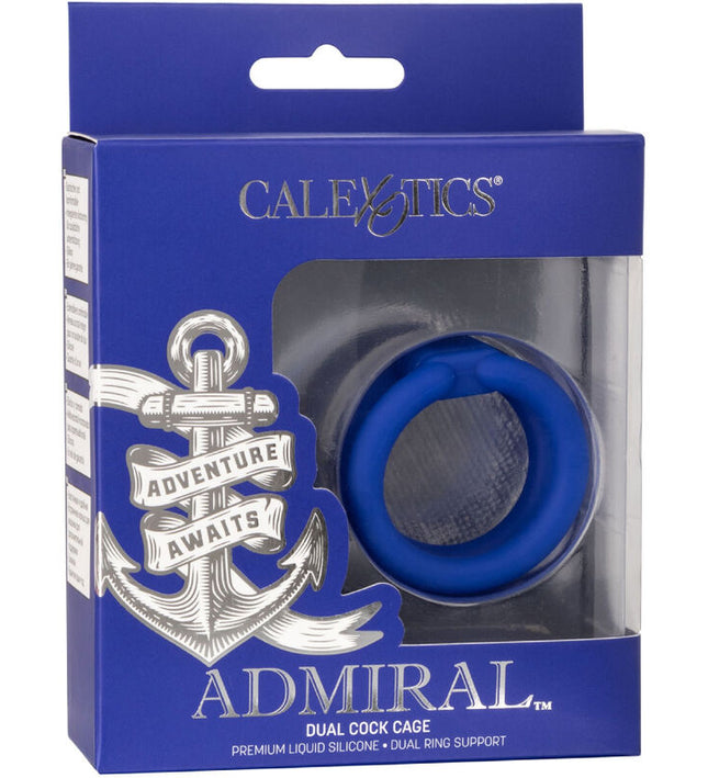 CALEXOTICS - ADMIRAL DUAL COCK CAGE BLUE