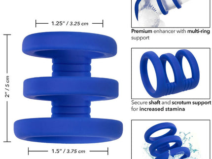 CALEXOTICS - ADMIRAL TRIPLE COCK CAGE BLUE