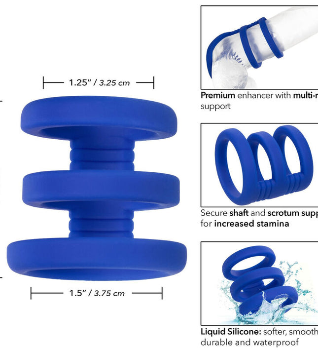 CALEXOTICS - ADMIRAL TRIPLE COCK CAGE BLUE