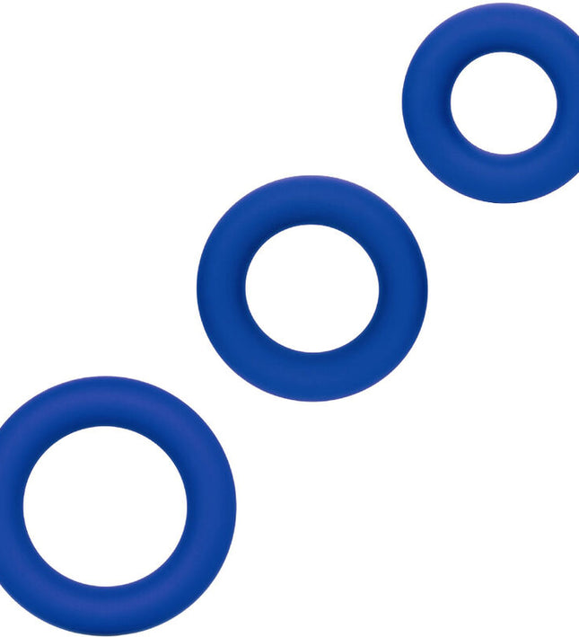 CALEXOTICS - ADMIRAL COCK RING SET BLUE