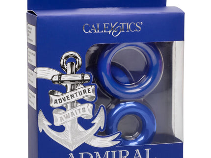 CALEXOTICS - ADMIRAL COCK RING SET BLUE