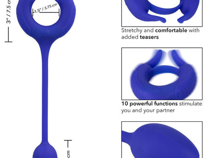 CALEXOTICS - ADMIRAL WEIGHTED COCK RING BLUE