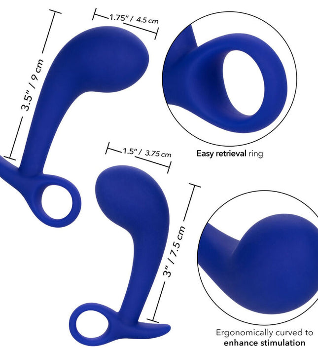 CALEXOTICS - ADMIRAL SET 2 ANAL PLUG BLUE