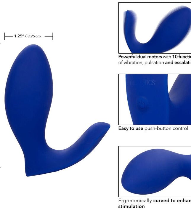 CALEXOTICS - ADMIRAL RIMMING PROSTATE STIMULATOR & VIBRATOR BLUE