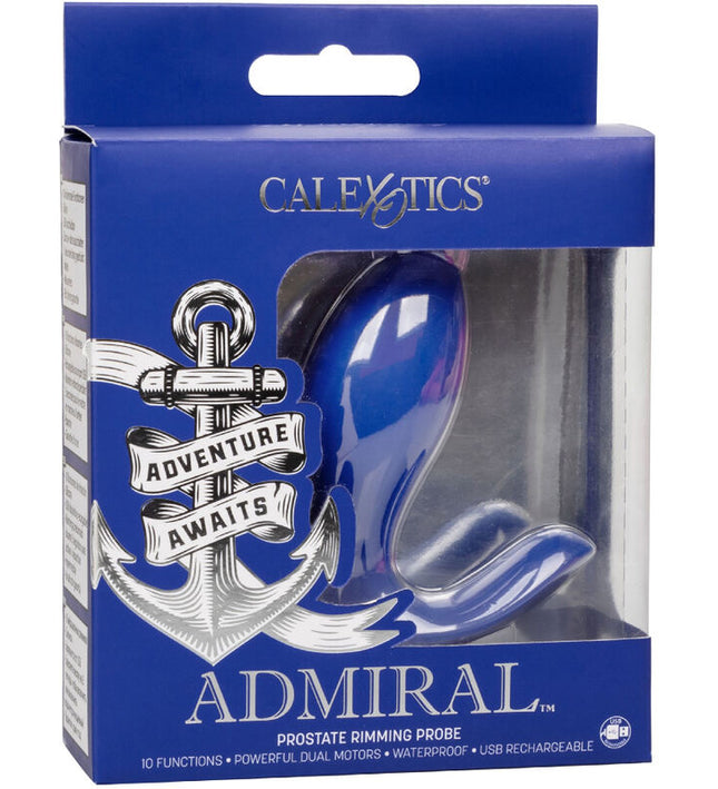 CALEXOTICS - ADMIRAL RIMMING PROSTATE STIMULATOR & VIBRATOR BLUE