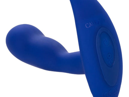 CALEXOTICS - ADMIRAL CURVED ANAL STIMULATOR & VIBRATOR BLUE
