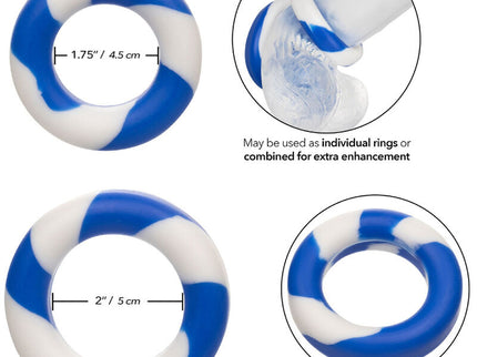 CALEXOTICS - ADMIRAL SET 2 PENIS RINGS