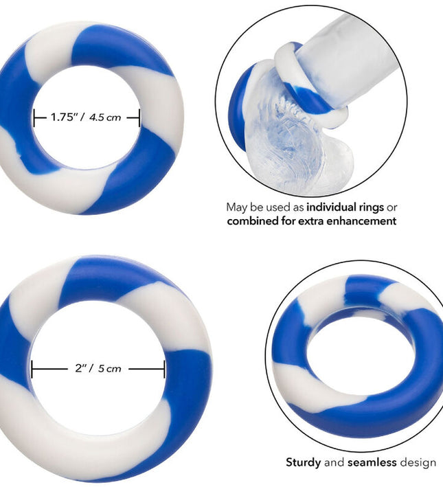 CALEXOTICS - ADMIRAL SET 2 PENIS RINGS