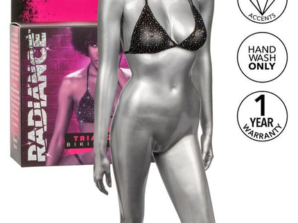 CALEXOTICS - RADIANCE TRIANGLE BIKINI TOP RHINE