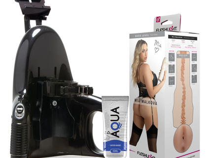 FLESHLIGHT - MIA MALKOVA BOSS LEVEL + UNIVERSAL LAUNCH + AQUA QUALITY LUBRICANT 50 ML