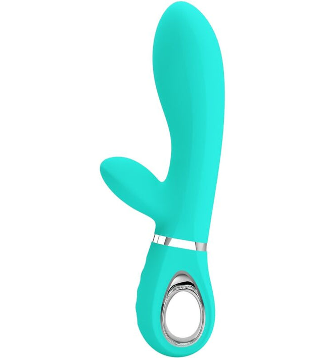 PRETTY LOVE - THOMAS MULTIFUNCTION G-SPOT VIBRATOR AQUA GREEN