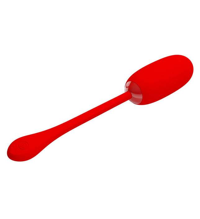 PRETTY LOVE - JULIUS WATERPROOF-RECHARGEABLE VIBRATING EGG RED