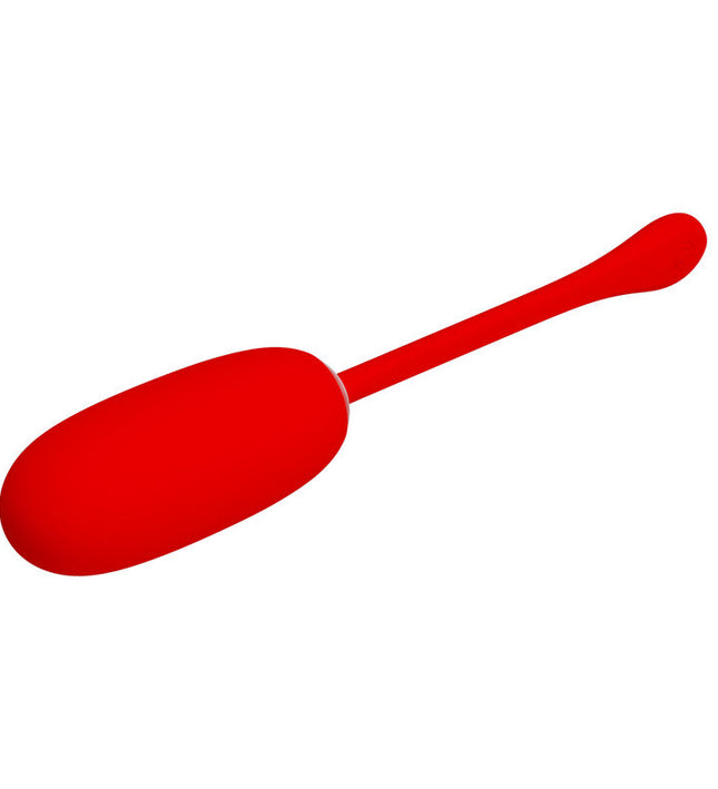 PRETTY LOVE - JULIUS WATERPROOF-RECHARGEABLE VIBRATING EGG RED