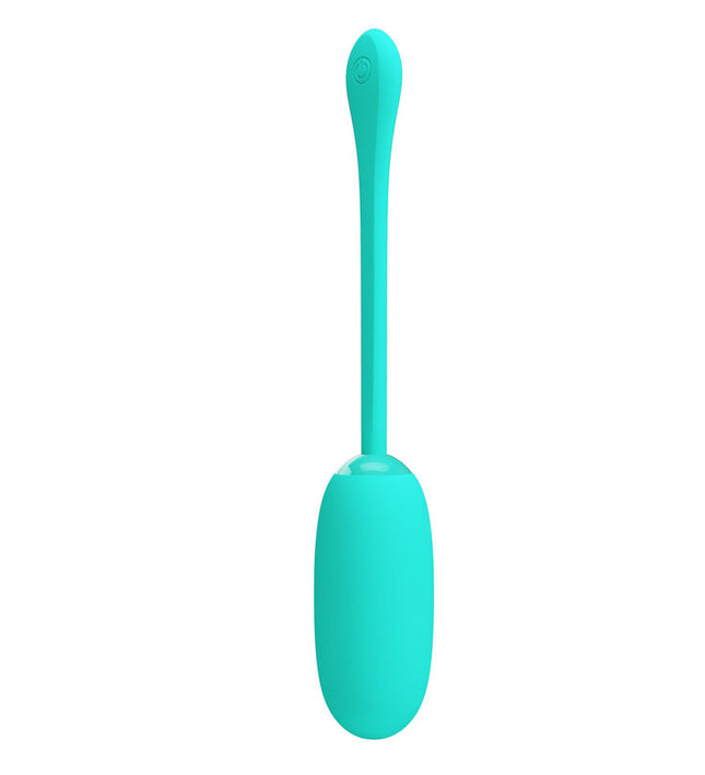 PRETTY LOVE - JULIUS WATERPROOF-RECHARGEABLE VIBRATING EGG AQUA GREEN