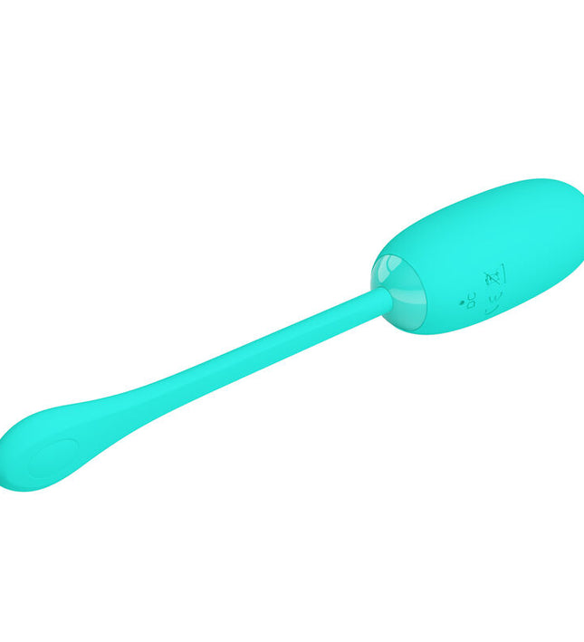 PRETTY LOVE - JULIUS WATERPROOF-RECHARGEABLE VIBRATING EGG AQUA GREEN