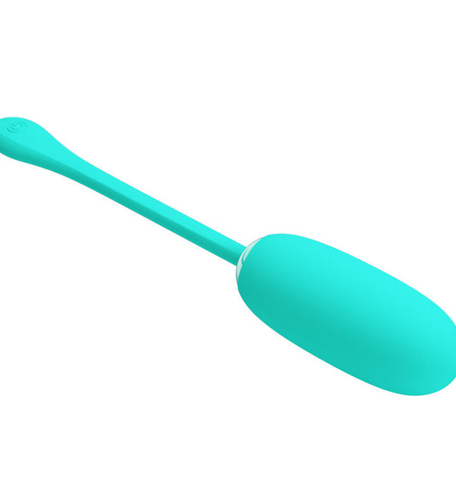 PRETTY LOVE - JULIUS WATERPROOF-RECHARGEABLE VIBRATING EGG AQUA GREEN
