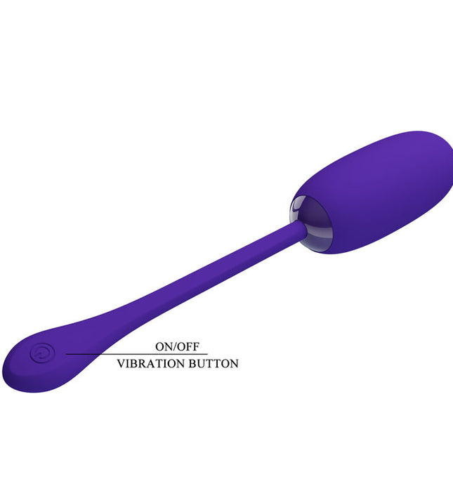 PRETTY LOVE - JULIUS WATERPROOF-RECHARGEABLE VIBRATING EGG PURPLE