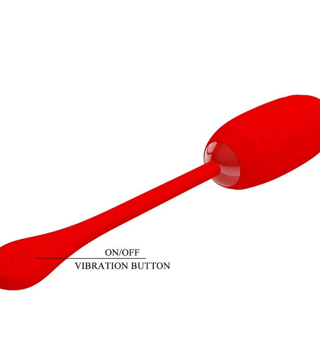 PRETTY LOVE - KIRK RECHARGEABLE VIBRATING EGG RED