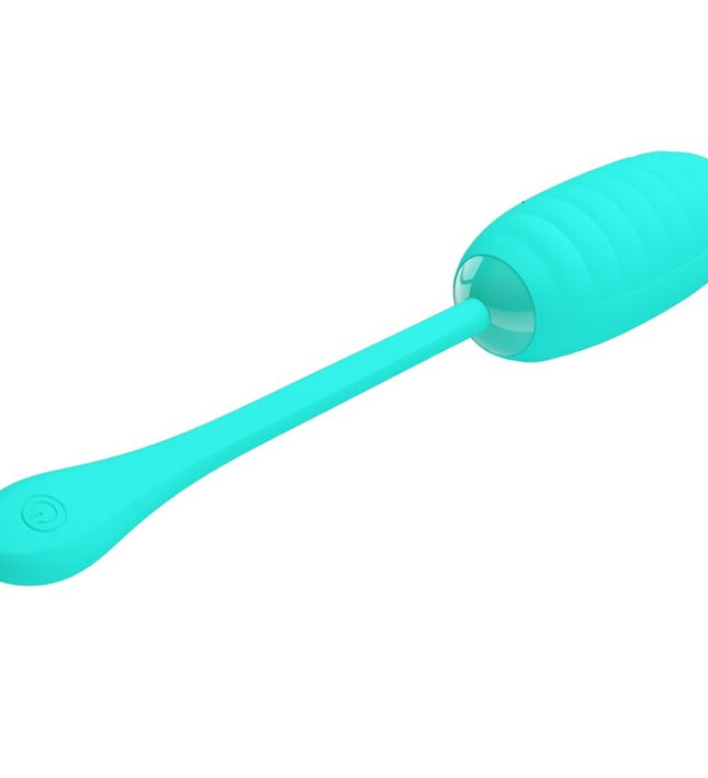 PRETTY LOVE - KIRK RECHARGEABLE VIBRATING EGG AQUA GREEN