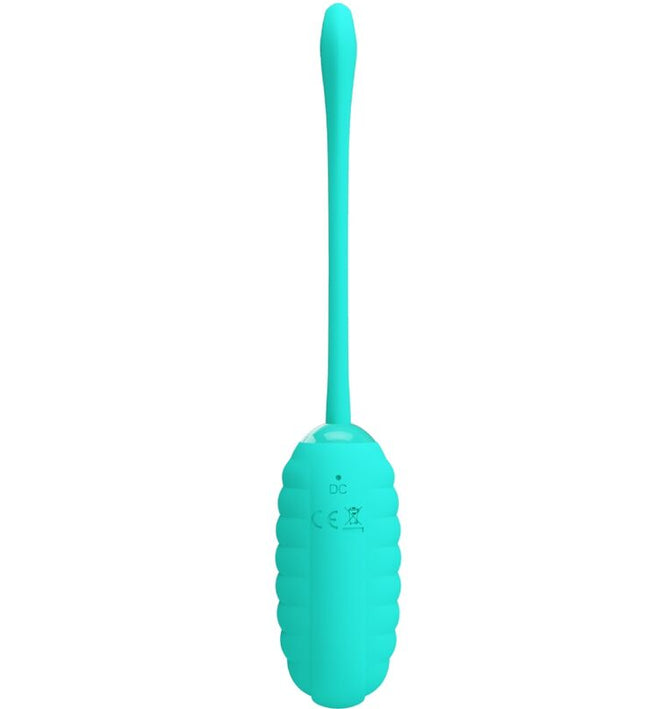 PRETTY LOVE - KIRK RECHARGEABLE VIBRATING EGG AQUA GREEN