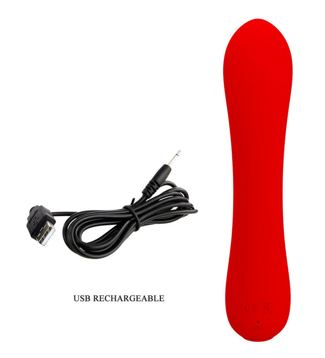 PRETTY LOVE - PRESCOTT RECHARGEABLE VIBRATOR RED