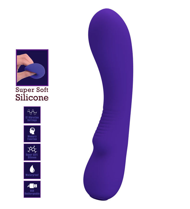 PRETTY LOVE - PRESCOTT RECHARGEABLE VIBRATOR PURPLE
