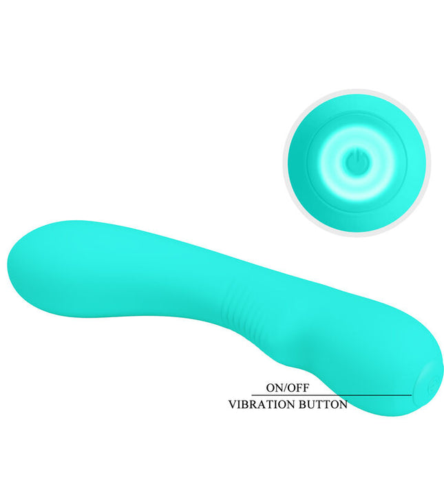 PRETTY LOVE - PRESCOTT RECHARGEABLE VIBRATOR AQUA GREEN