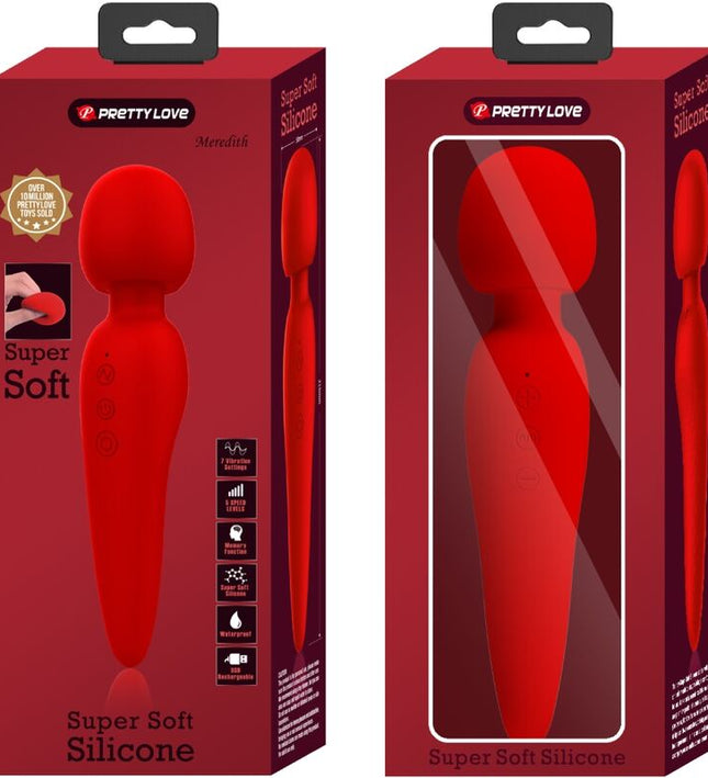 PRETTY LOVE - MEREDITH MASSAGER 12 VIBRATION MODES RED