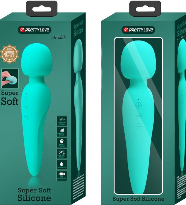 PRETTY LOVE - MEREDITH MASSAGER 12 VIBRATION MODES AQUA GREEN