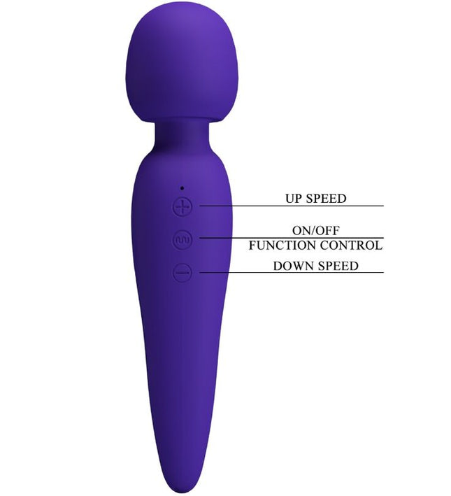 PRETTY LOVE - MEREDITH MASSAGER 12 VIBRATION MODES PURPLE