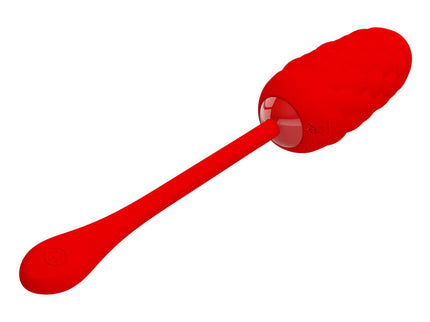PRETTY LOVE - VIBRATING EGG WITH RED RECHARGEABLE MARINE TEXTURE