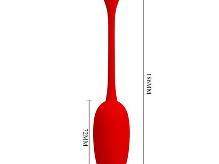 PRETTY LOVE - KNUCKER RED RECHARGEABLE VIBRATING EGG